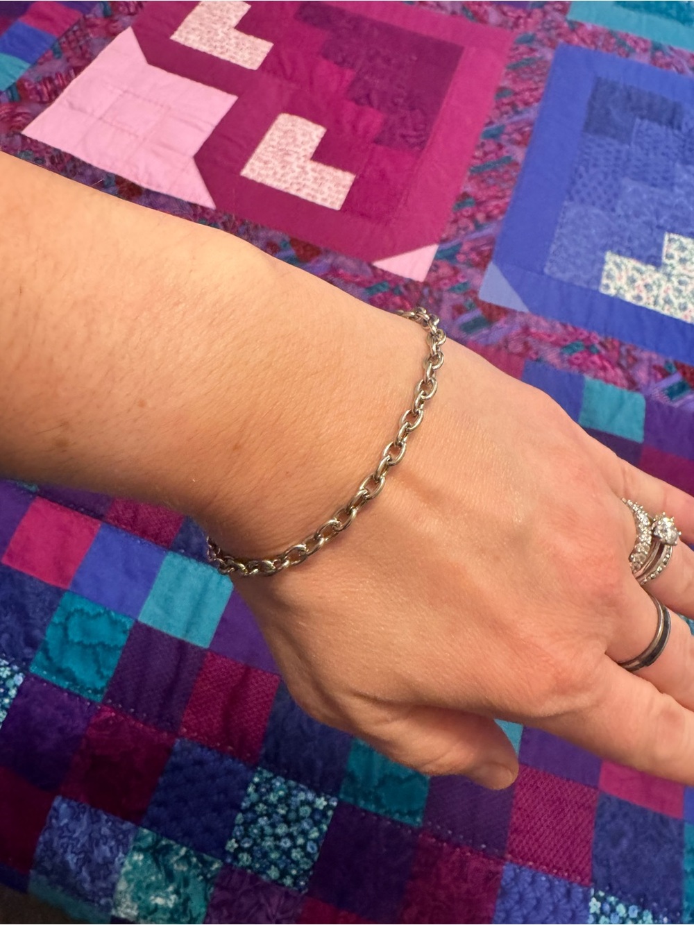 Sterling Silver Chain Bracelet - Silver Women's Jewelry